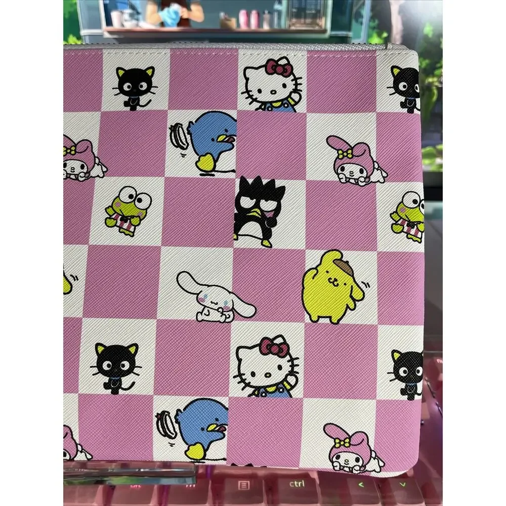 Hello Kitty & Friends Pencil Pouch Case Zipper 2024 Sanrio Large Pink White